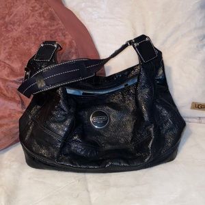 Coach patent leather shoulder bag